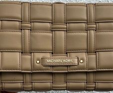 Michael Kors Woven Crossbody - like new