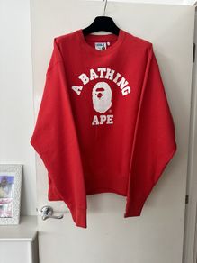Bape Crew Neck Red XL new Japan