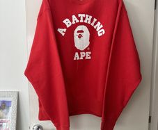 Bape Crew Neck Red XL new Japan
