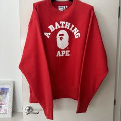 Bape Crew Neck Red XL new Japan