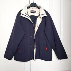 Musto Performance Blue Navy White Windbreaker Sailing Jacket Size S