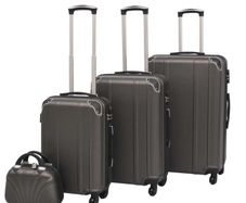 Four Piece Hardcase Trolley Set Anthracite
