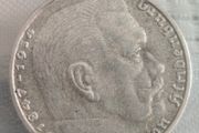 2 Reichsmarks WW2 silver German coins