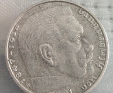 2 Reichsmarks WW2 silver German coins