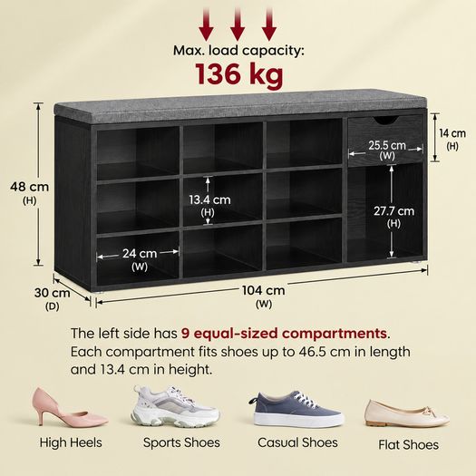 New shoe bench with drawer - FREE POST