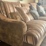 Beautiful Velvet Sofa and Chair as new condition Image 5