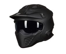 ILM Matte Black Motorbike Helmet size M 57-58cm