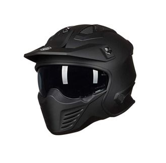 ILM Matte Black Motorbike Helmet size XL 61-62cm