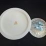 Fabulous Belleek Blue Ribbon Pattern Biscuit Barrell with the Gold Backstamp, 7th Mark - 1980-1993 Image 10