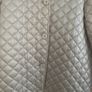 Ladies Cream Classic Diamond quilted pattern Image 4