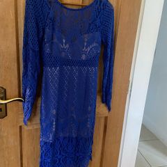 Stunning royal blue designer dress by love triangle size 14