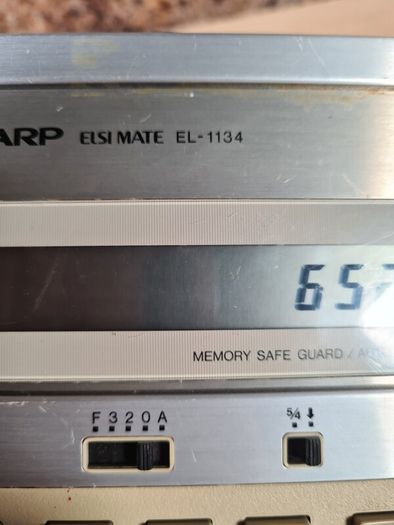 vintage SHARP ELSI MATE EL-1134 electronic desktop calculator