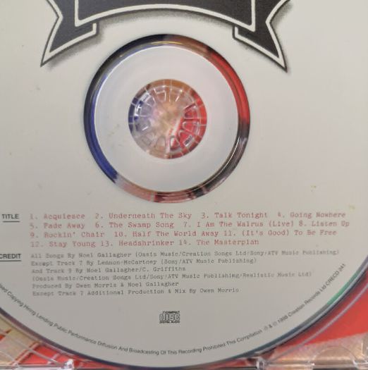 Oasis - The Masterplan CD