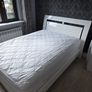 White Double Bed for Sale  Standard double bed in good condition. White colour. Mattress included for free.  Ready for collection. Image 2
