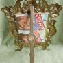 Antique Art Nouveau  Brass  Photo Frame with stand. Spain 1890-1915 Image 8