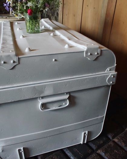 Antique Tin Trunk