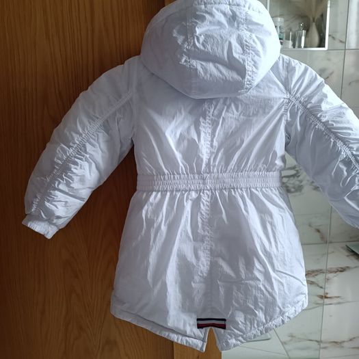Girls winter coat white Tommy Hilfiger 3-4-5 latest fashion