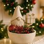 Christmas Gnome Bowl - Holiday Treat Holder Image 3