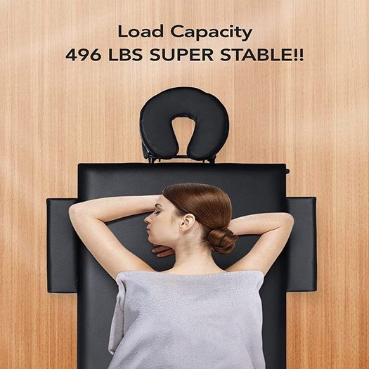 Massage Table Massage Bed Lash Bed Facial SPA Bed Tattoo Table Height Adjustment with Accessories with Carrying Bag 2 Section Wooden (FREE SHIPPING)