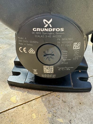 Grundfos Scala2 water booster pump.
