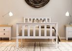 Solid Wood White Milan Bed Frame (FREE P&P)