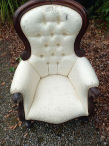 Victorian Style Tufted Armchair