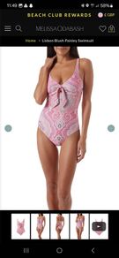 Melissa Odabash Lisbon Pink Paisley Swimsuit