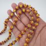 Antique Venetian African Eyes & Red African Tiny tire Shape Glass Beads Necklace Image 9