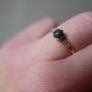 Vintage sold Gold  9c and silver Ring 1,8g Image 2