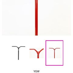 Red YGW oversized Digger Bars