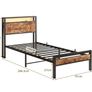 Metal Platform Bed Frame with Charging Station, Image 8