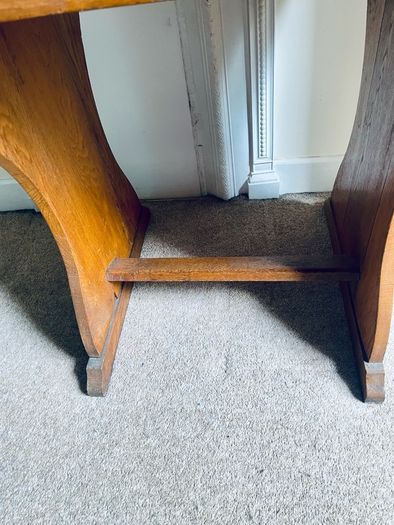 Antique Oak Childs School Desk with Lift-Top Storage