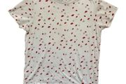 Ladies White Valentines Heart T-shirt - Size L / 14-16 - Or Free With Any Other Purchase