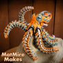 3D Printed MatMire Makes Robo Octopus, Articulated Robot Fidget Figure Image 3