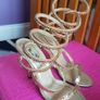 gold snake heels size 2-2,5 worn twice Image 2