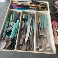 kitchen utensils and cutlery
