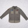 Art Class Grey Khaki Charcoal Patchwork Military Utility Jacket with Patches 8UK/36EU Image 10