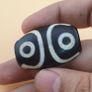 Vintage 3 Eyes Himalayan Tibetan Agate Dzi Bead Amulet Image 3