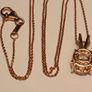 18kt Vermeil Hard Gold Plated Sterling Silver 3.5 carat Moissanite Solitaire Pendant and Chain Image 9