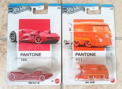2x Hot Wheels Silver Series Pantone: Twin Mill III + Volkswagen Kool Kombi JKY47 New