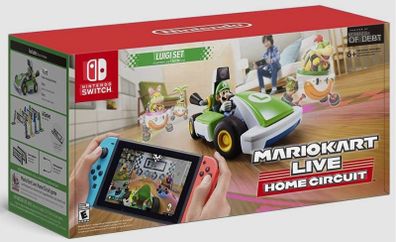 Nintendo Switch Mario Kart Live Home Circuit Luigi Set UNUSED