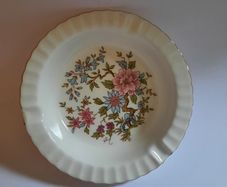 Vintage Paragon Fine Bone China Floral Trinket Dish / Ashtray - Gold Rim