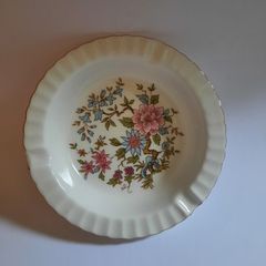 Vintage Paragon Fine Bone China Floral Trinket Dish / Ashtray - Gold Rim