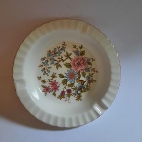 Vintage Paragon Fine Bone China Floral Trinket Dish / Ashtray - Gold Rim