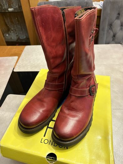 Fly London leather boots 42eu 9uk