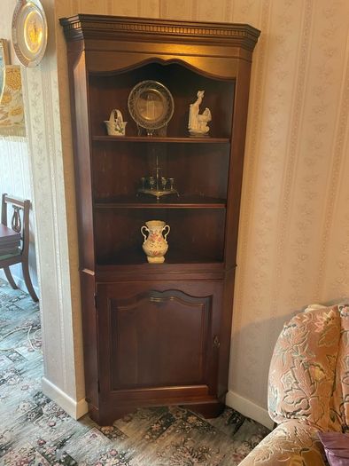 Clock and mahogany cabinets