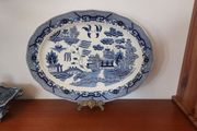 Beautiful Large Willow Pattern Turkey Platter, Made in Japan, Would Hold a Whopper Turkey!