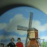 HOLLAND (Royal Schwabap) - a wall-hanging plate depicting windmills & couple in traditional Dutch costume (1984). Plate in pristine condition. Image 3