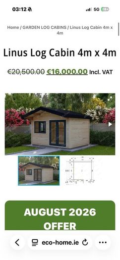Linus log cabin