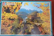 Brand new-milton bradley vintage puzzle 1992, autumn leaves and castle